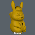 Pikachu.gif Fichier STL Pikachu (Impression facile sans support)・Idée pour impression 3D à télécharger