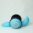 1.gif STL file Pull-String Pet Snail・3D printing model to download