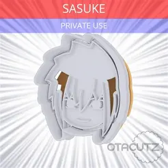 Sasuke~PRIVATE_USE_CULTS3D_OTACUTZ.gif Sasuke Cookie Cutter / Naruto