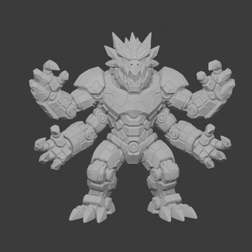 Mecha-4-armed-Troll.mp4 Mecha 4 armé Troll Mecha Mythical Monsters Collection