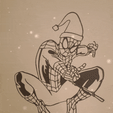 20231206_215430.gif Line art spider man, christmas spider man, wall art spider man, 2d art spider man, Navidad
