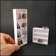 ezgif.com-video-to-gif.gif Two Miniature Bookcases - Miniature Furniture 1/12 scale