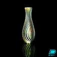 Vase.gif Spiral Vase - Twist Curve Vase Modern Decor - Twisty Helical Water-tight Vase - Garden Pot / Flower Holder / Plants Container - Indoor / Outdoor