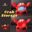 Crab-Storage.gif Archivo 3D Almacenamiento de cangrejos・Plan de impresión en 3D para descargar