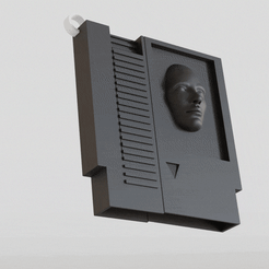 GIF.gif STL file RETRO KEYRINGS : nes and gameboy cartridge for 3D printing・3D printable model to download, nxtags