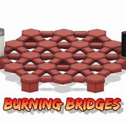 240x120.gif STL file Burning Bridges Strategy Game (Print in Place)・3D print design to download