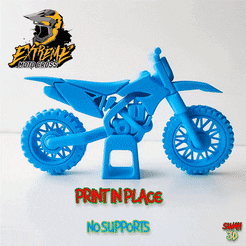 ezgif.com-optimize-9.gif STL file Motocross bike - print in place, no supports・Model to download and 3D print