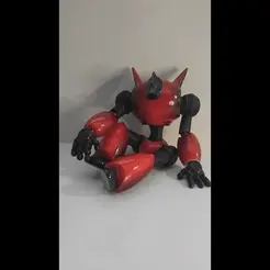 AliosGif.gif Free STL file ALIOS robot, articulated figure to assemble・3D printing model to download