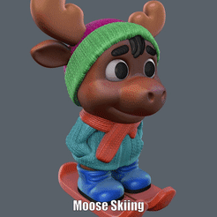 Moose-Skiing.gif Moose Skiing (Easy print and Easy Assembly)