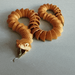 ezgif.com-gif-maker-3.gif Файл STL Шарнирная змея (печать на месте)・Идея 3D-печати для скачивания, swah3d