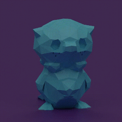 0001-0156-10.gif STL file Oshawott Low Poly・3D print object to download, madDoctor