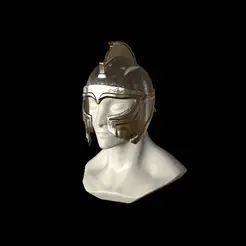 spartan-helm-3.gif STL file 3. very broken Helmet fantasy sparta・3D printer design to download