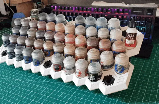 🎨 Modular and Stackable Paint Rack (Vallejo, Scale75, Citadel, etc ...