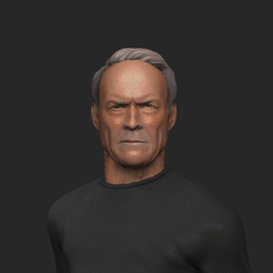 ClintGif.gif Fichier STL Clint Eastwood Gran Torino・Modèle à imprimer en 3D à télécharger, Triel3d