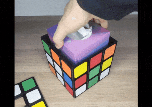 RUBIK'S CUBE FOR TISSUE BOX