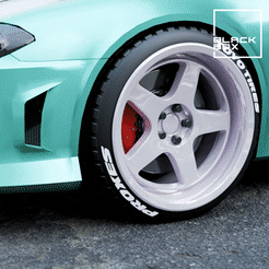 0.gif 3D file KNS JDM Wheel set Front and Rear・3D print design to download, BlackBox