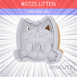 0725_Litten~PRIVATE_USE_CULTS3D_OTACUTZ.gif #0725 Litten Cookie Cutter / Pokémon