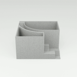 Architectural-planter-square-2-spin-24fps.gif Download 3MF file ARCHITECTURAL PLANTER 5 • 3D print template, toprototyp