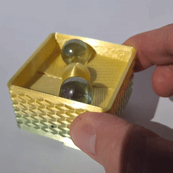 square-box.gif STL file SQUARE MARBLE BOX・3D printer design to download