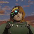 ezgif.com-video-to-gif-converter.gif Female Space Soldier Heads [Pre-Supported]