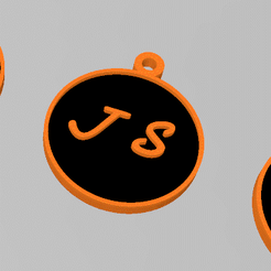 js.gif PORTE CLÉ INITIALE 2 LETTRES J.S