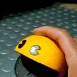 3D-Pacman-piggy-bank-3d-printed.gif NO SUPPORTS NEEDED, PacBank, a print-in-place 3D videogame Pacman piggy bank