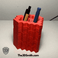 MC_Heart_Pen.gif 3D-Datei Minecraft Leben Herz Stifthalter・3D-druckbares Modell zum herunterladen