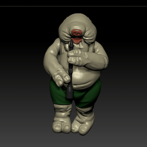 trompetin.gif ЗВЕЗДНЫЕ ВОЙНЫ .STL ДРУППИ МАККУЛ .3D ФИГУРКА .OBJ КЕННЕР СТИЛЬ.