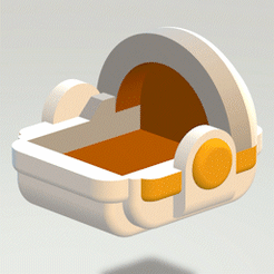 Campsule.gif Download free 3MF file Capsule for Baby Yoda (Grogu) • 3D printer object, jbadas30