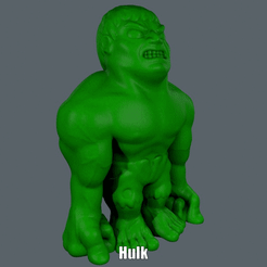 Hulk.gif Fichier STL Hulk (Impression facile sans support)・Objet pour impression 3D à télécharger, Alsamen