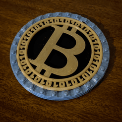 1.gif Fichier STL Dessous de verre en crypto-monnaie・Modèle pour imprimante 3D à télécharger
