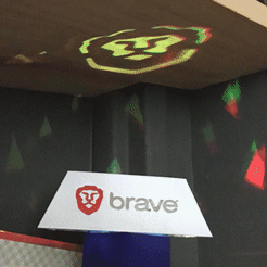 BRAVE_LOGO.gif Archivo STL gratis Logotipo de Brave para la proyección de luz・Objeto para impresora 3D para descargar, 3DIYCaptain