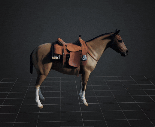 dbxhorse1vd-ezgif.com-optimize.gif DBX Horse Stl Obj Glb for 3D Printer