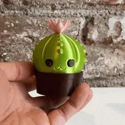 ezgif.com-optimize-1.gif STL file Cute Cactus Grinder・3D printer model to download