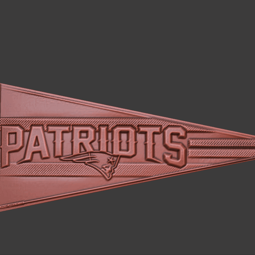 Football Wimpel Patriots 3D model
