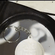 VIDEO-HOY-ES-UN-DIA-PERFECTO.gif Key ring with message in lithophane