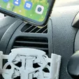 GIF-220323_182533.gif Car phone holder full Articulated universal One file STL  Ready to use!