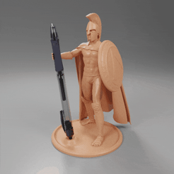 Thumb.gif Fichier STL Porte-stylo Spartan Soldier v2 (licence commerciale)・Modèle à télécharger et à imprimer en 3D