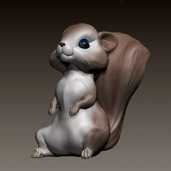 ardilla_01.gif STL file squirrel・3D print object to download