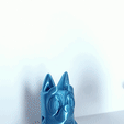 Perrito-azul.gif STL-Datei Netter blauer Hund・Vorlage für 3D-Druck zum herunterladen
