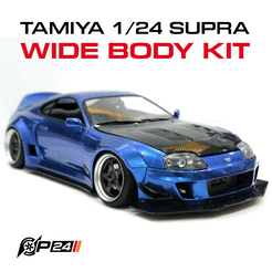 ezgif.com-gif-maker-1.gif Fichier STL Tamiya 1/24 Supra Custom Kit de carrosserie large personnalisé・Modèle imprimable en 3D à télécharger, P24