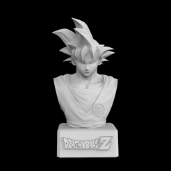Goku.gif STL file Son Goku Bust・3D printer design to download