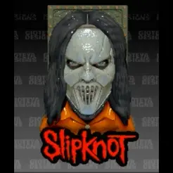 Miket.gif STL file SLIPKNOT Mick Thomson Mask V1・3D printable design to download
