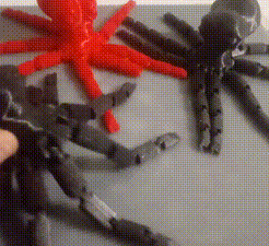 bloggif_5f820b766deeb.gif OBJ file Articulated Octopus・3D printable design to download