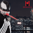 venom-2-profile.gif Archivo 3D Máscara articulada de Venom・Plan de impresión en 3D para descargar, Hephaestus3D