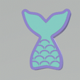 STL00634-GIF3.gif 3pc Mermaid Tail Push Mold