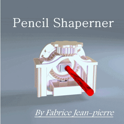 animation_taille_crayon_400.gif Télécharger fichier OBJ Rotary Pencil Shaperner • Objet pour impression 3D, 3d-fabric-jean-pierre