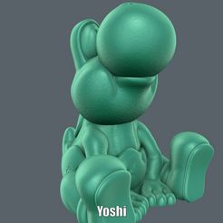 Yoshi.gif STL-Datei Yoshi (Einfacher Druck ohne Unterstützung)・3D-druckbares Modell zum Herunterladen, Alsamen