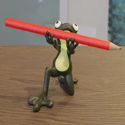 0001-0150.gif pen or pencil holder, frogs, froggy