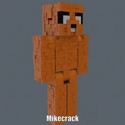 Minecraft-Mikecrack.gif Minecraft Mikecrack (Easy print and Easy Assembly)
